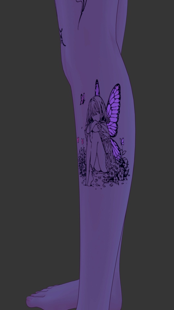 Mystic Butterfly Garden ( 神秘の蝶の庭 )/ tattoo ( タトゥー )