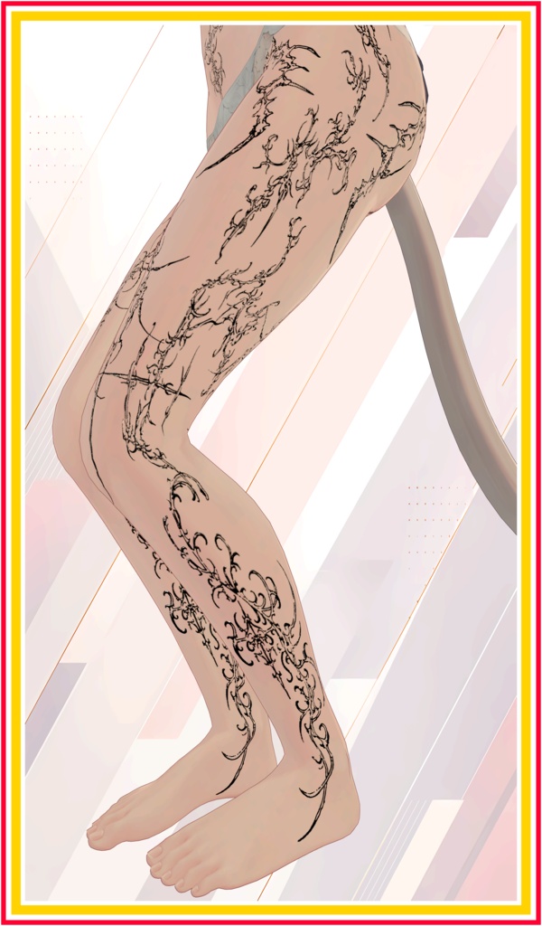 Cyber Sigilism Thornwork ( サイバーシジリズム・ソーンワーク )/ tattoo ( タトゥー )