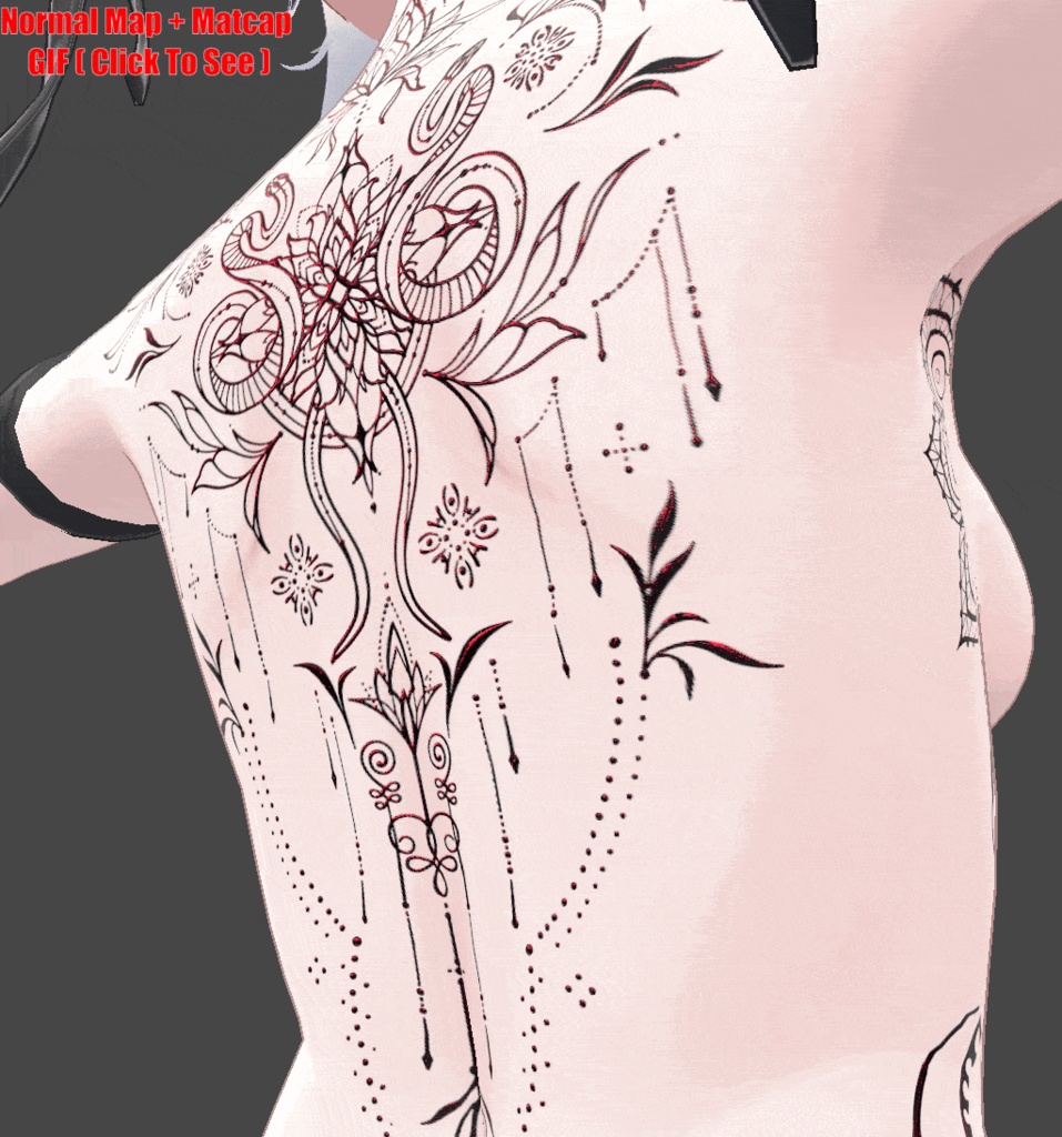 Elegant Neon Lotus Ink ( 優雅なネオン蓮タトゥー )/ tattoo ( タトゥー )