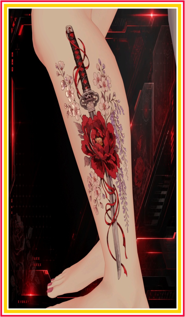 Scarlet Petal Reverie ( 緋色の花夢想 )/ tattoo ( タトゥー )