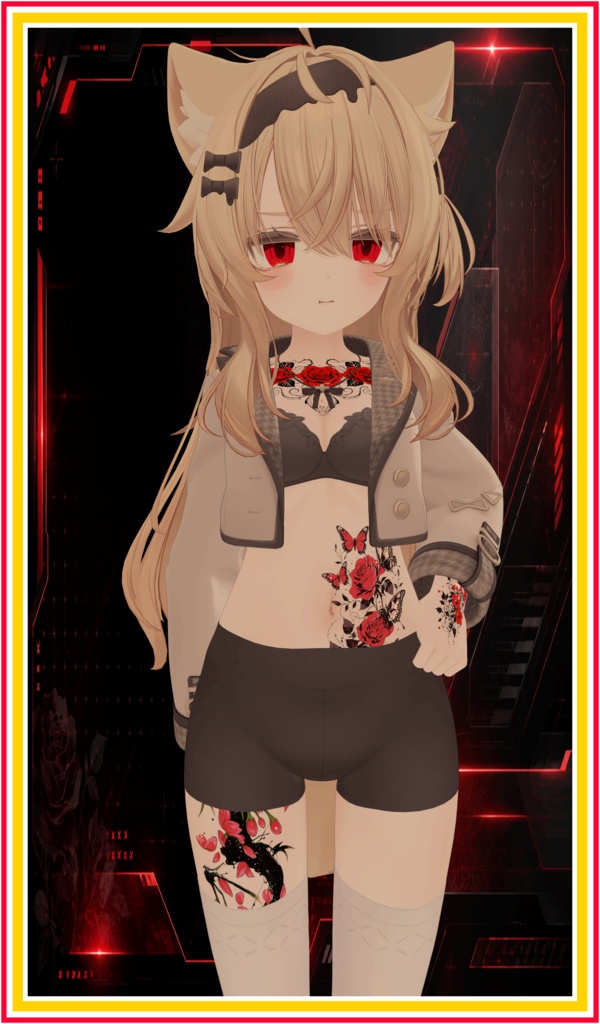 Scarlet Petal Reverie ( 緋色の花夢想 )/ tattoo ( タトゥー )