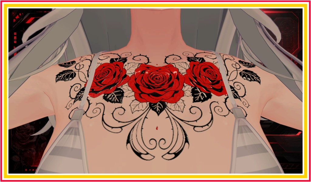 Scarlet Petal Reverie ( 緋色の花夢想 )/ tattoo ( タトゥー )