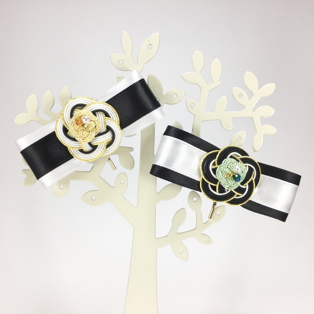 源氏兄弟（髭切・膝丸）イメージ水引ポニーフック