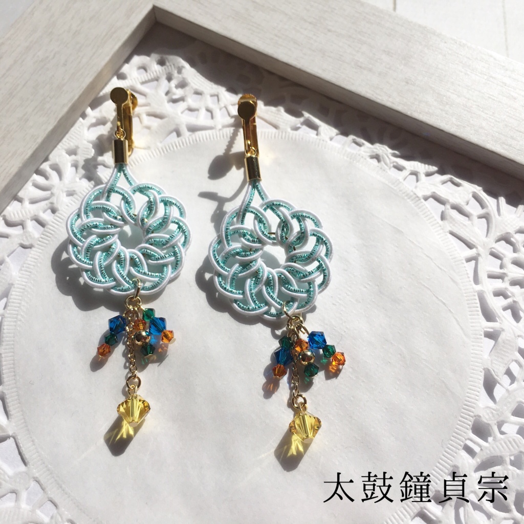 伊達組の運命の輪耳飾り