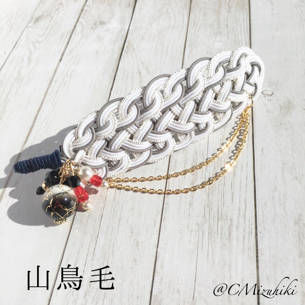 鳥太刀の約束の羽根バレッタ