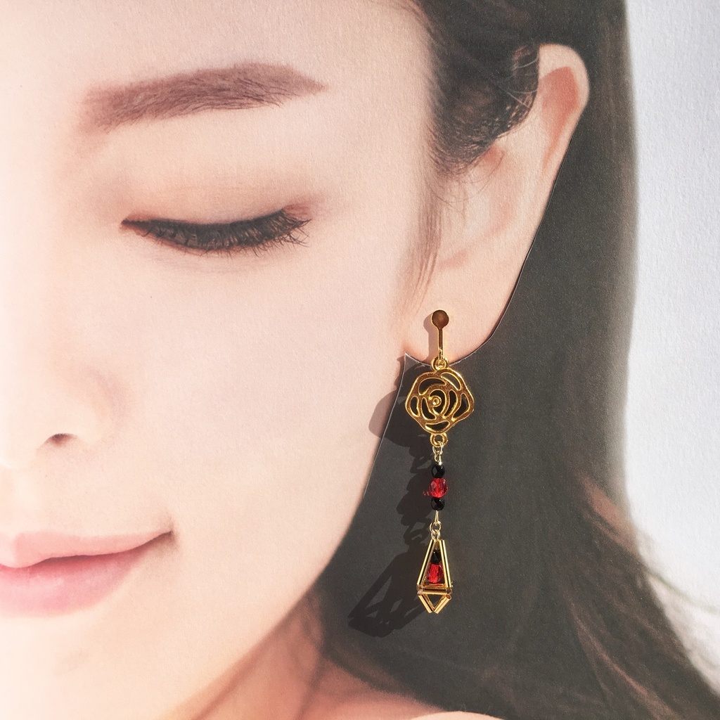 加州清光極ヒンメリ耳飾り(Gold)