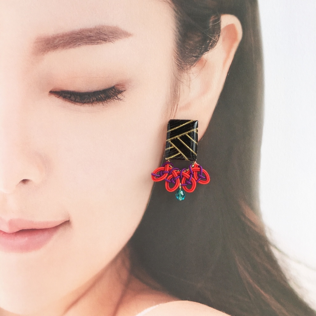 【巴形薙刀・静形薙刀】4wayイヤリング