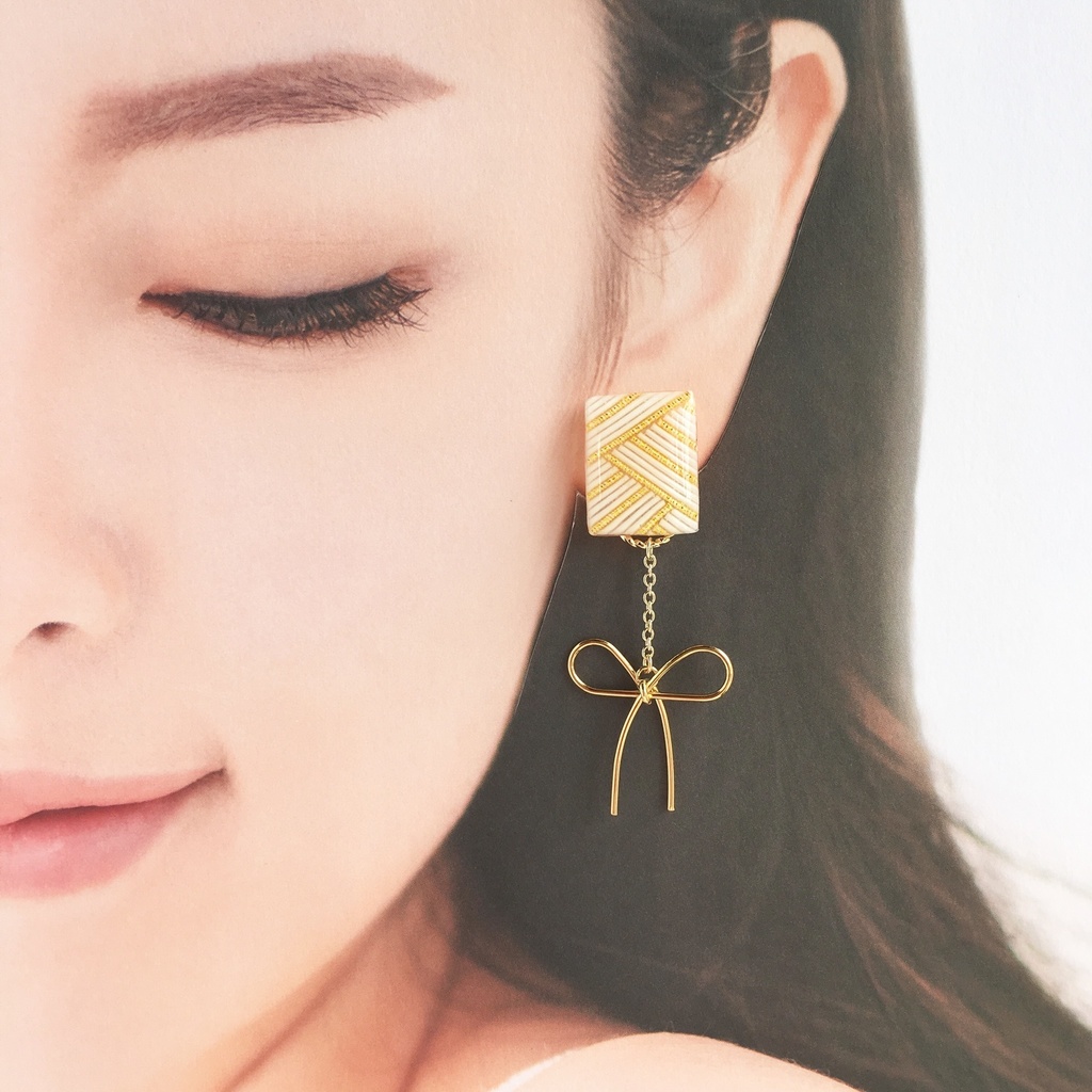 【巴形薙刀・静形薙刀】4wayイヤリング