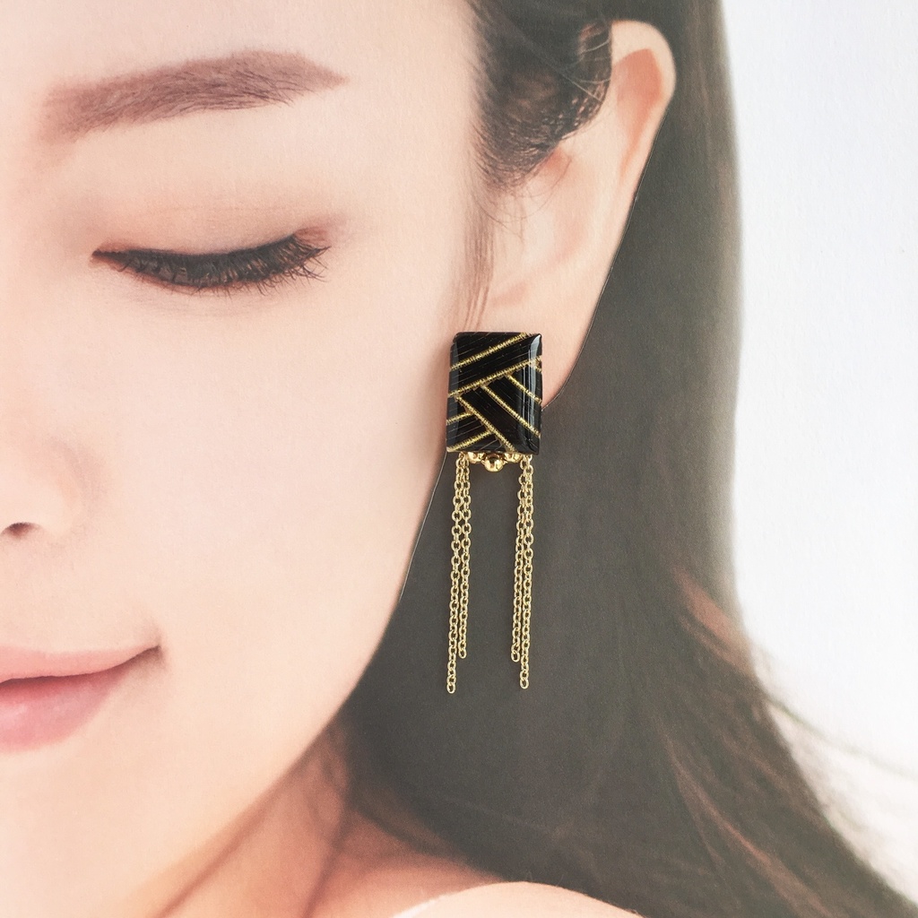 【巴形薙刀・静形薙刀】4wayイヤリング