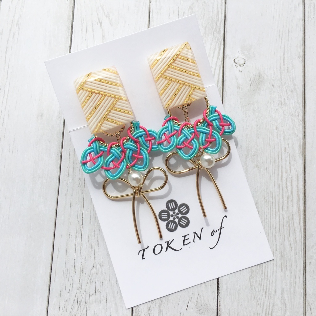 【巴形薙刀・静形薙刀】4wayイヤリング