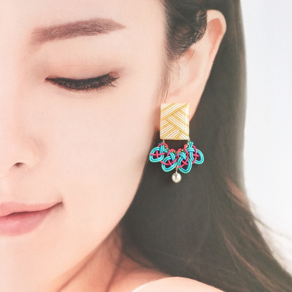 【巴形薙刀・静形薙刀】4wayイヤリング