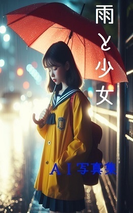 AIイラスト集「雨と少女」