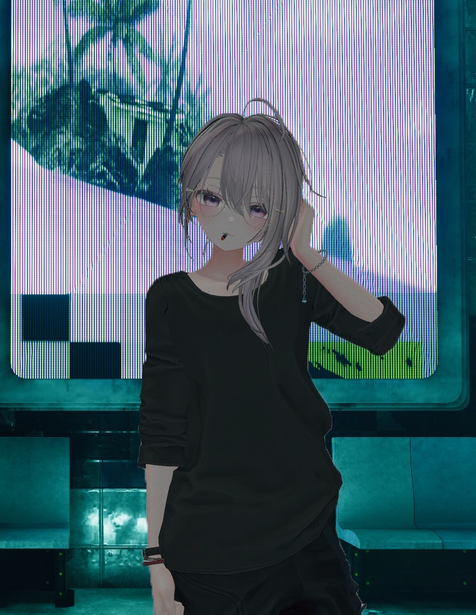 チャーム付きチェーンブレスレット