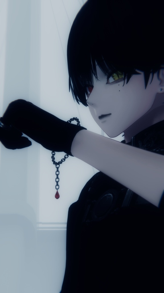 チャーム付きチェーンブレスレット