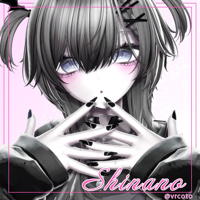 【MA設定済み】ネイルピアス-Punch ver.L-【10アバター対応】