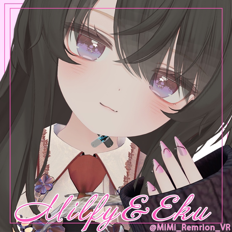 【MA設定済み】ネイルピアス-Punch ver.L-【10アバター対応】