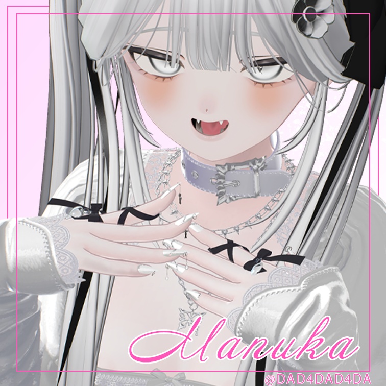 【MA設定済み】ネイルピアス-Punch ver.L-【10アバター対応】