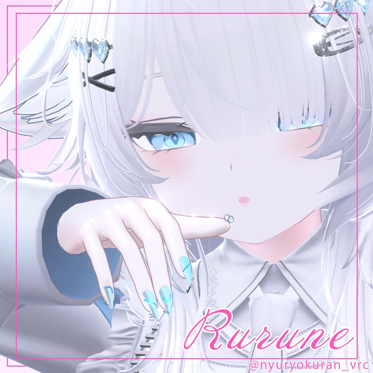 【MA設定済み】ネイルピアス-Punch ver.L-【10アバター対応】