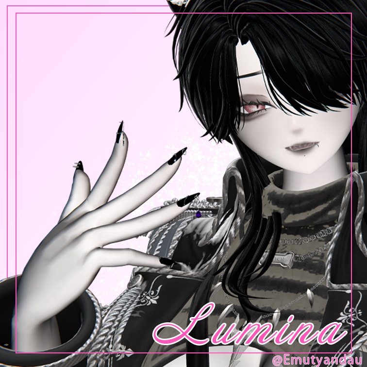 【MA設定済み】ネイルピアス-Punch ver.L-【10アバター対応】