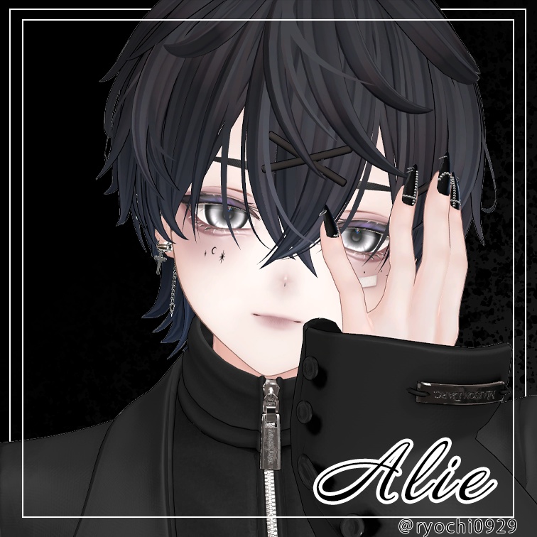 【MA設定済み】ネイルピアス-Punch ver.M-【5アバター対応】