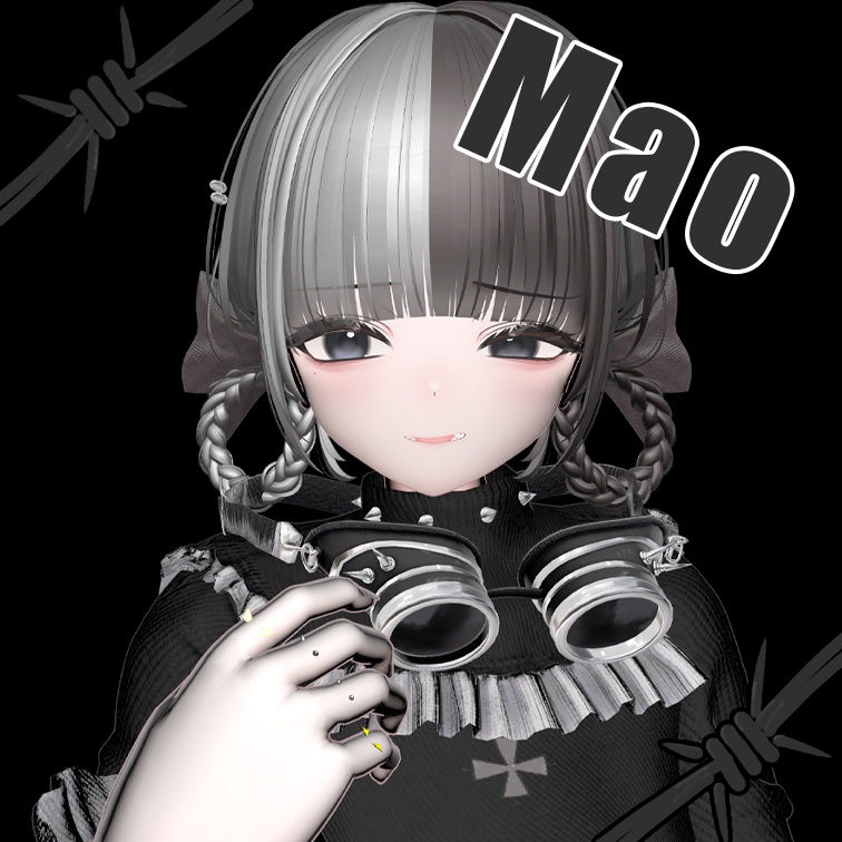 【MA設定済み】フィンガーピアス”BLITZ”【19アバター対応】