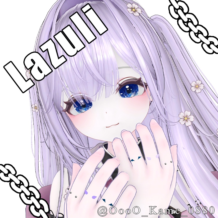 【MA設定済み】フィンガーピアス”BLITZ”【19アバター対応】