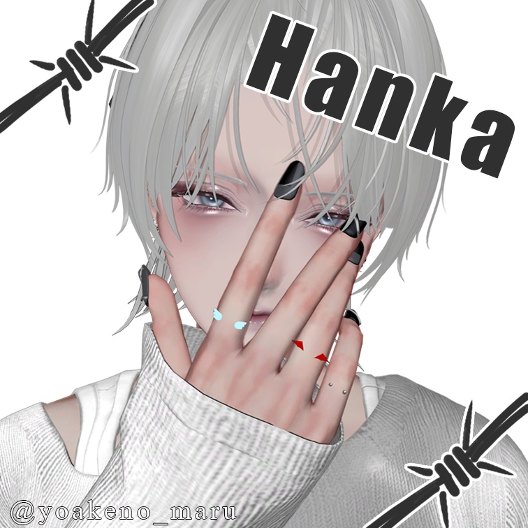 【MA設定済み】フィンガーピアス”BLITZ”【19アバター対応】