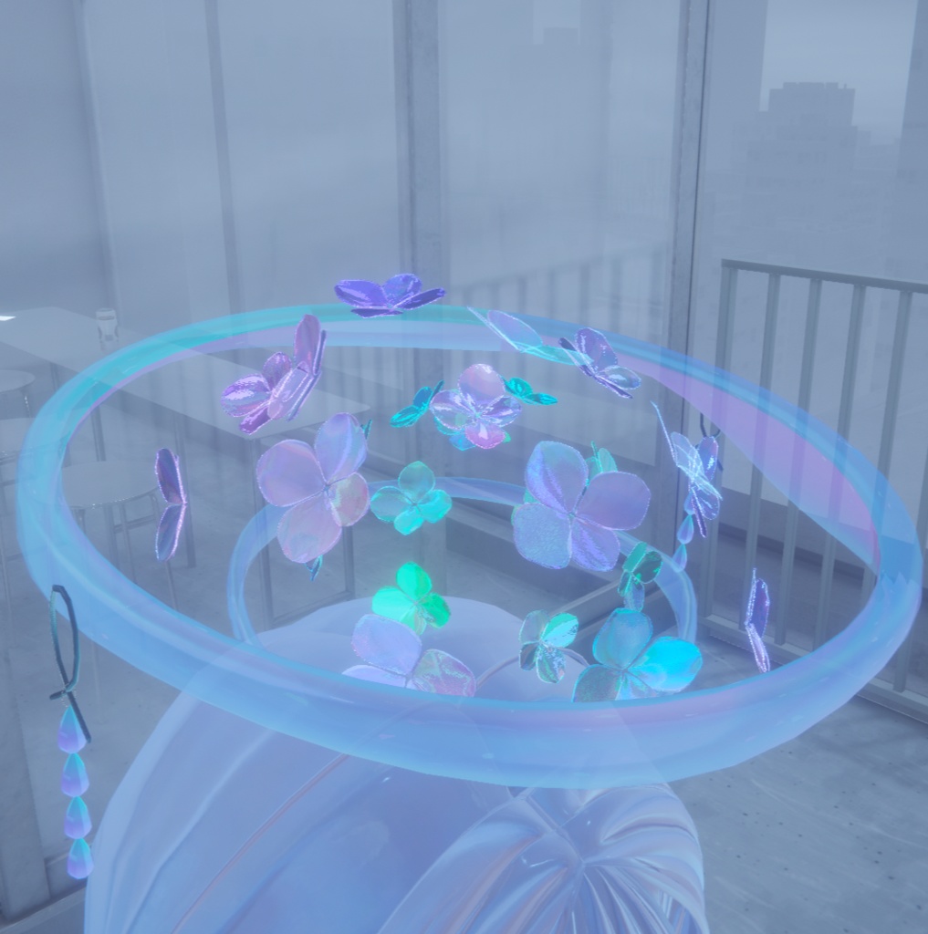 【VRChat想定】紫陽花のヘイロー