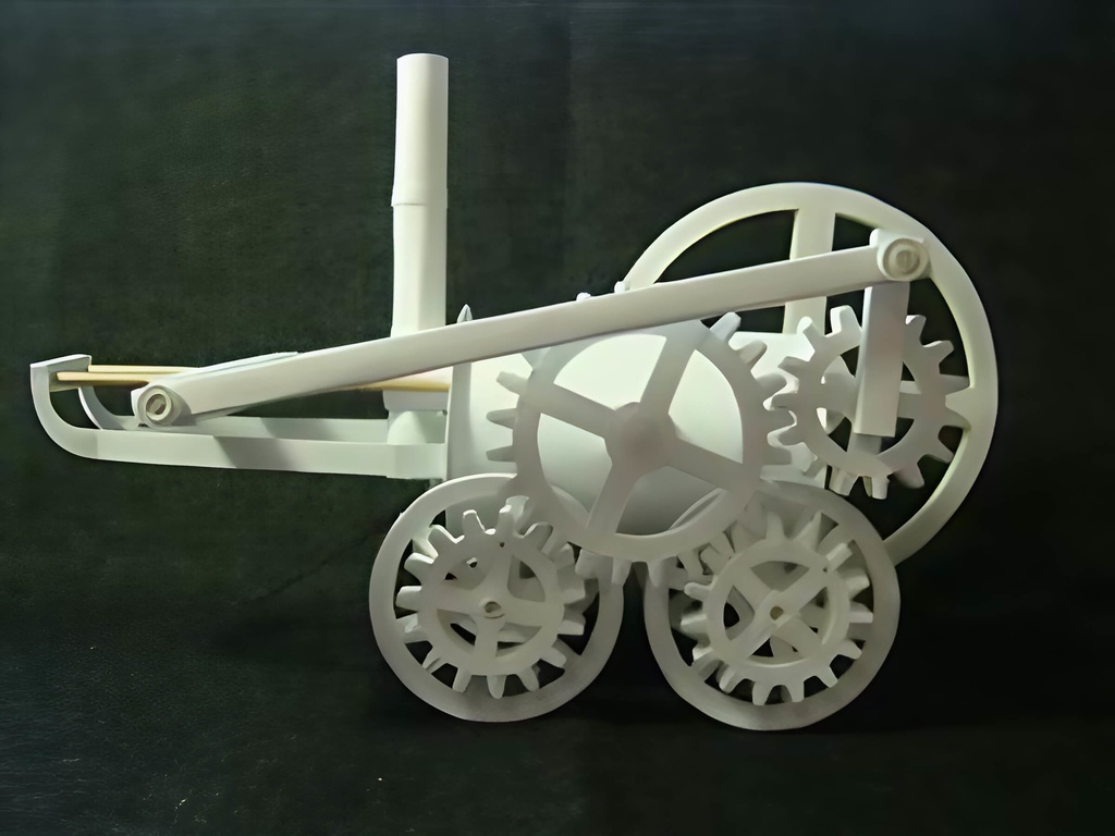 世界初の蒸気機関車 トレビシック号 ペーパークラフト展開図データ【PDF】