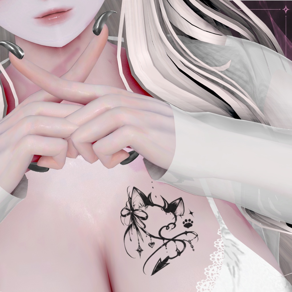 【NAYVIL】Devil Heart Decal Set|透過PNG 全5種
