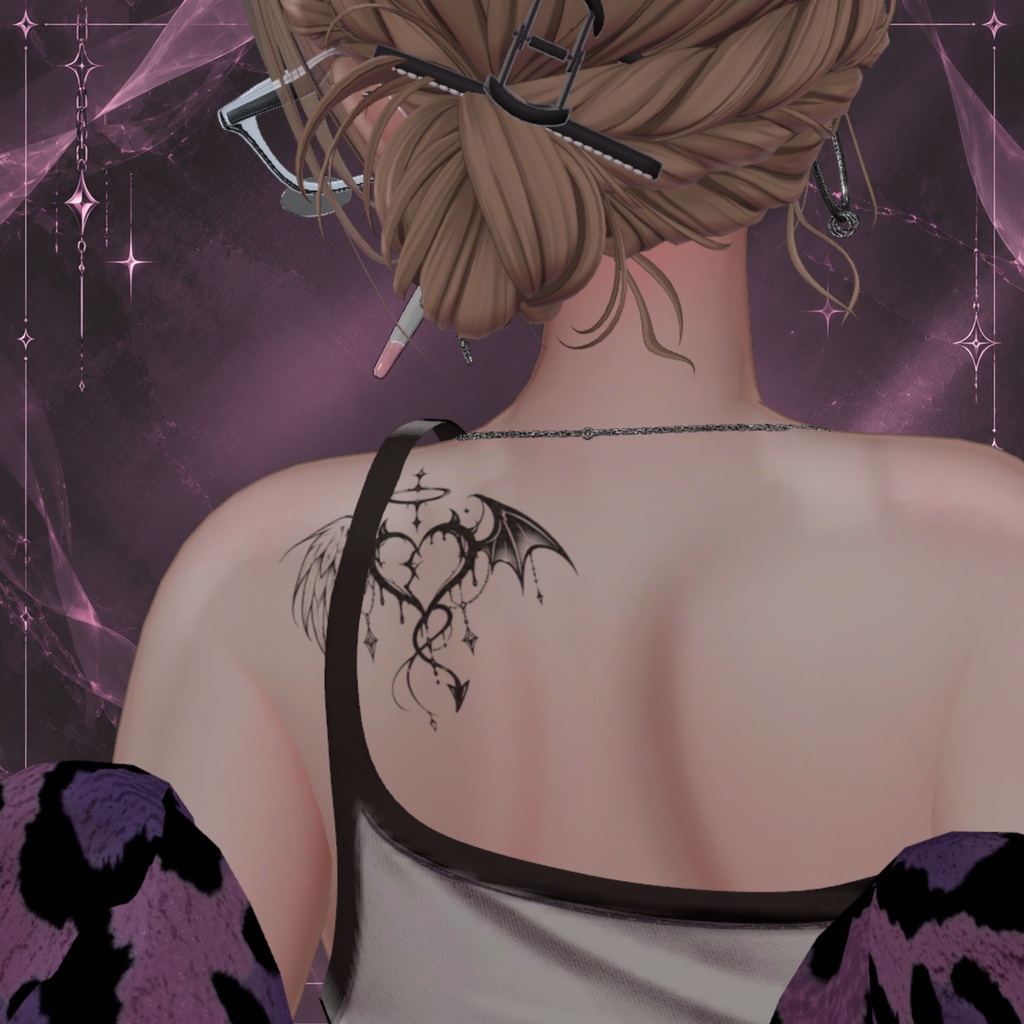 【NAYVIL】Devil Heart Decal Set|透過PNG 全5種