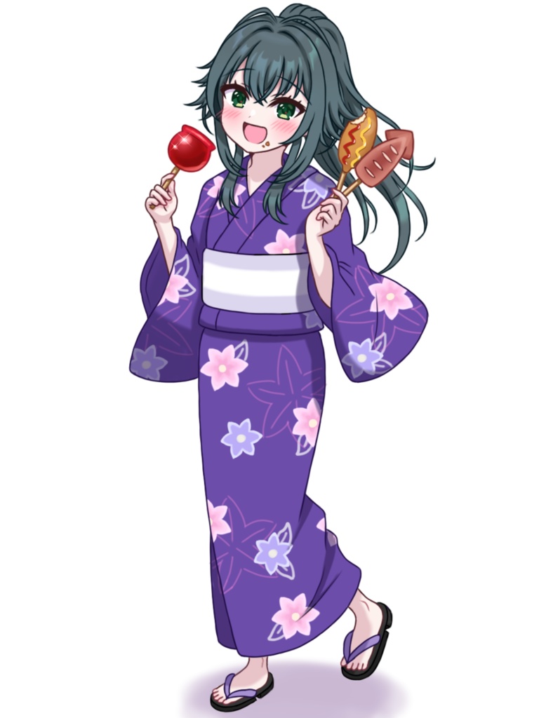 月村手毬　浴衣アクリルスタンド