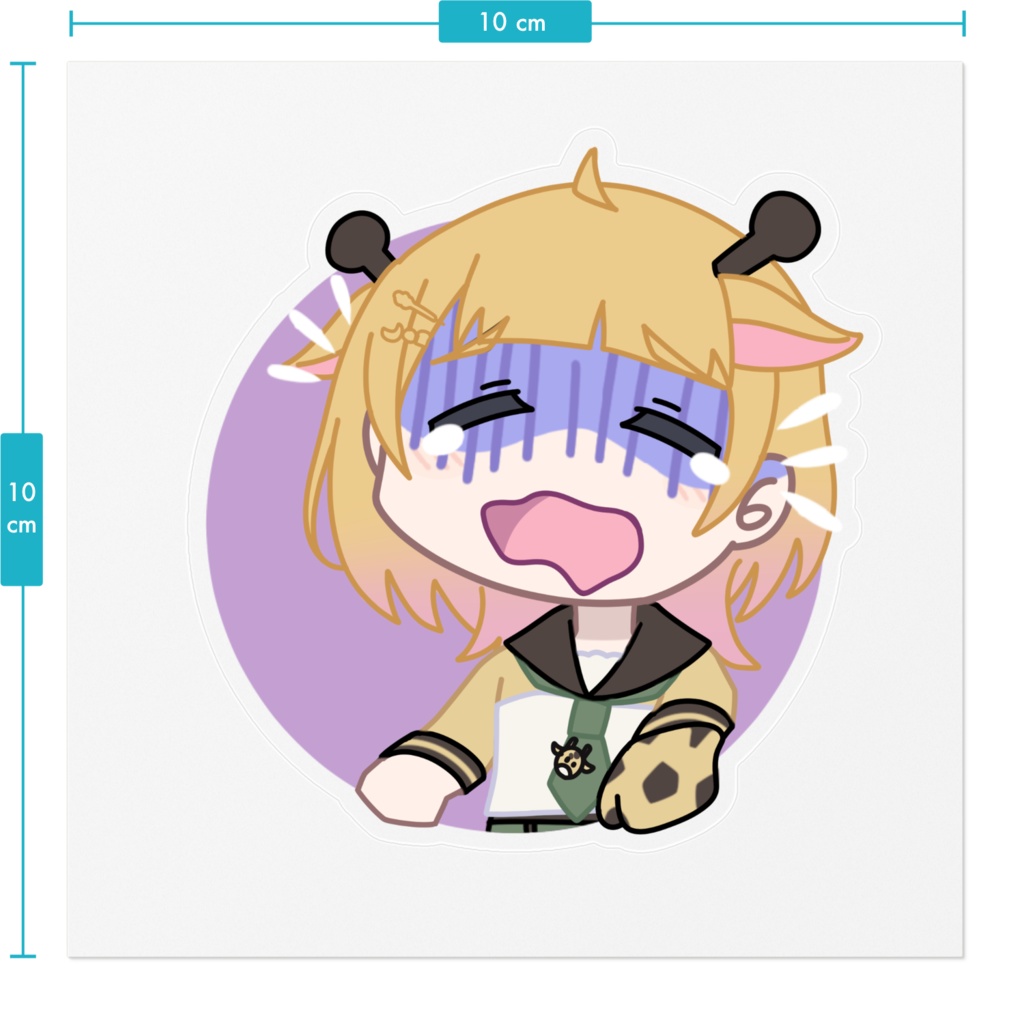 【二次創作】桐谷こむぎどぼじでステッカー