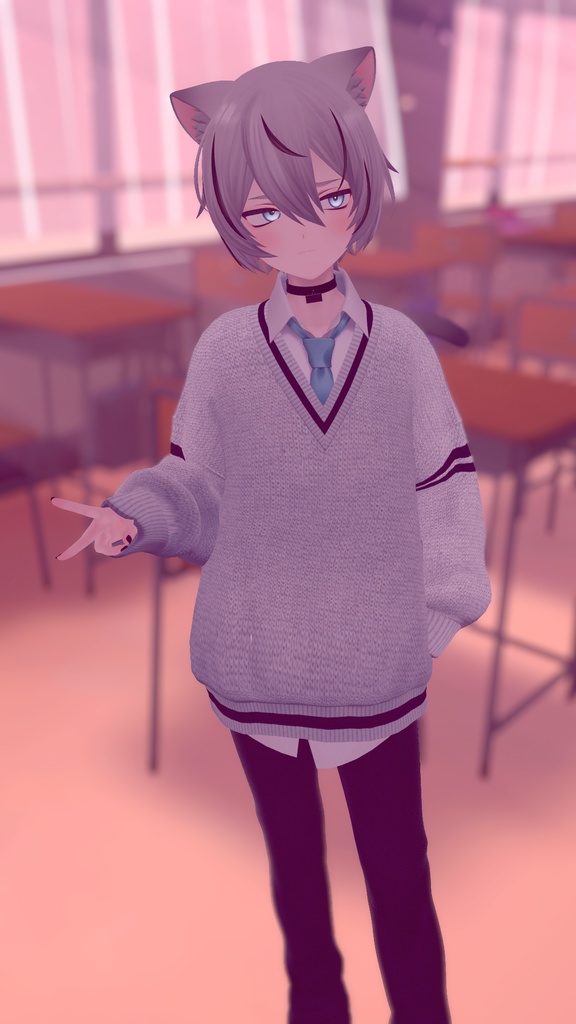 【くうた対応】School sweater #Kuuta3D