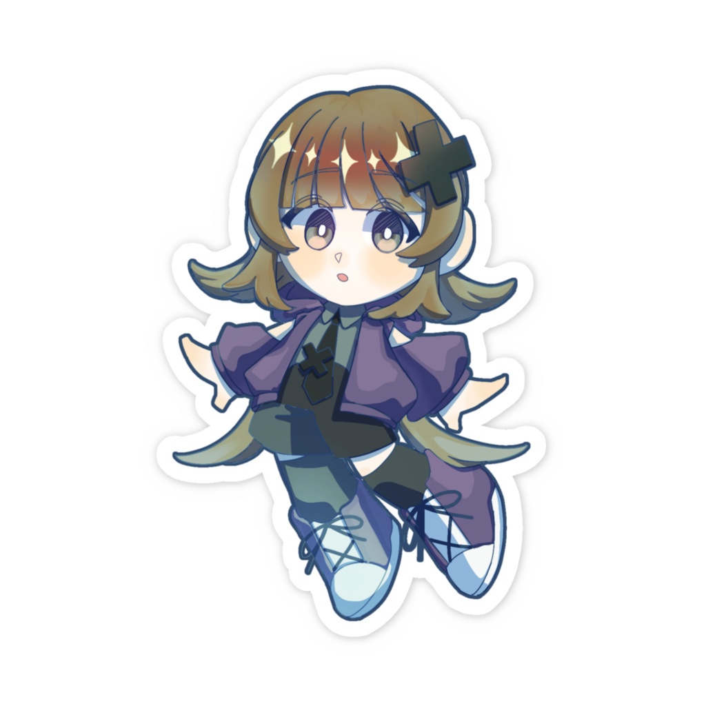 ちび烏有 ステッカー