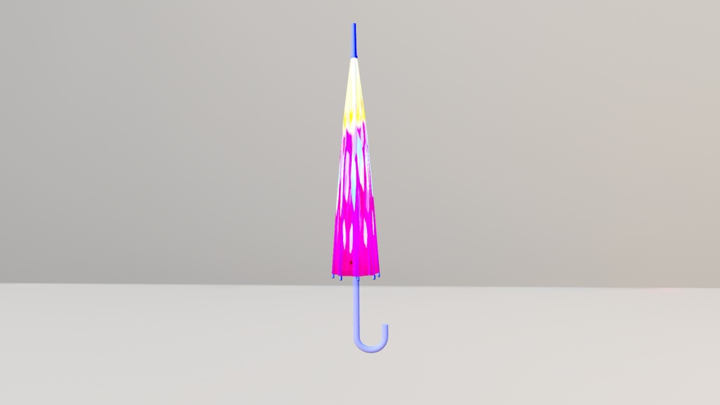 【3Dモデル】YOU+MORE! シュワシュワ弾ける クリームソーダの透明傘〈ピンククリームソーダ〉