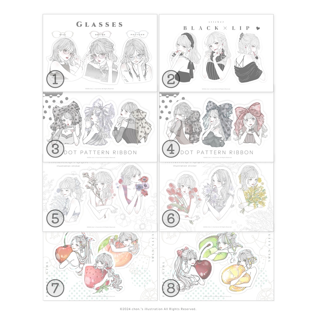 クリアステッカーセット