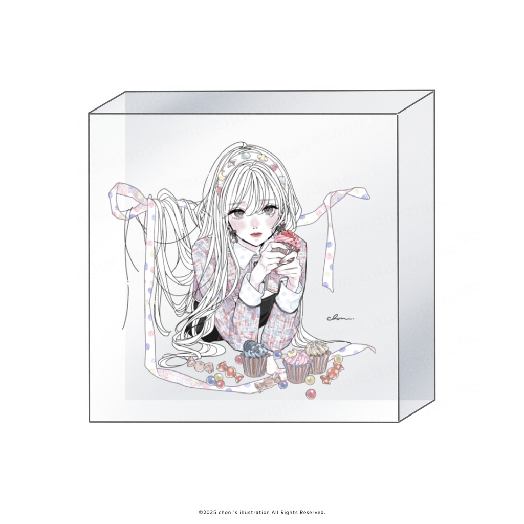 透明アクリルブロック