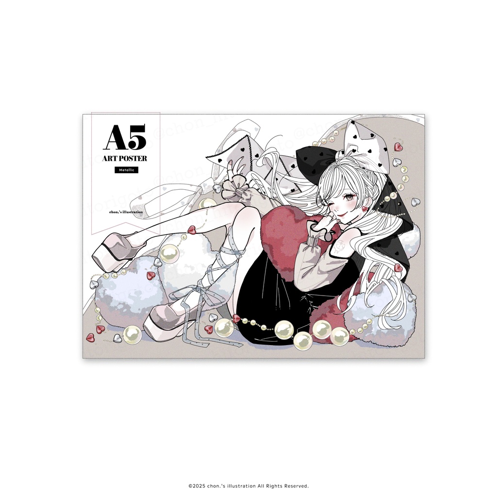 メタリックミニアートポスター2種セット