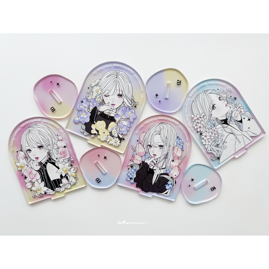 【販売期間1〜4月】誕生花アクリルスタンド