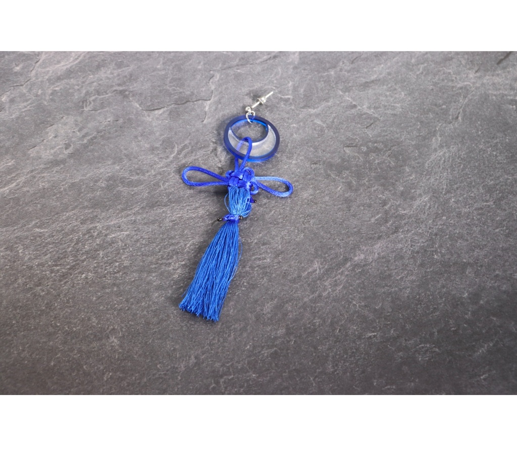 【2025年1月31日19時まで】つきみつAo-和風タッセル耳飾り-