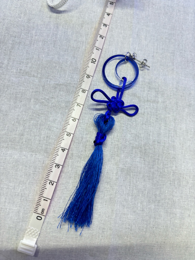 【2025年1月31日19時まで】つきみつAo-和風タッセル耳飾り-