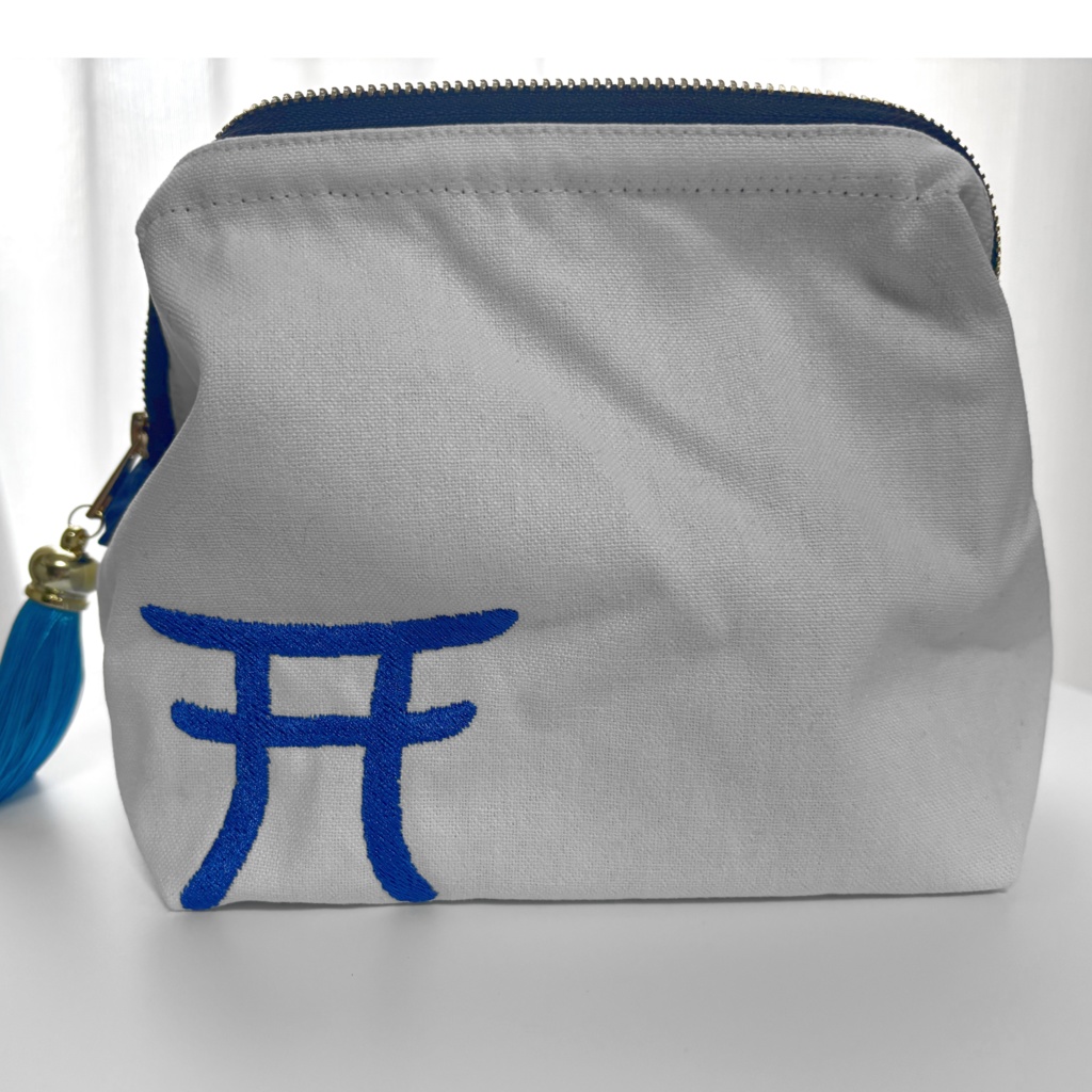 【刺繍入りポーチ】つきみつAoオリジナル