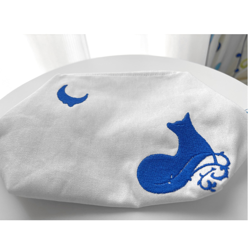 【刺繍入りポーチ】つきみつAoオリジナル