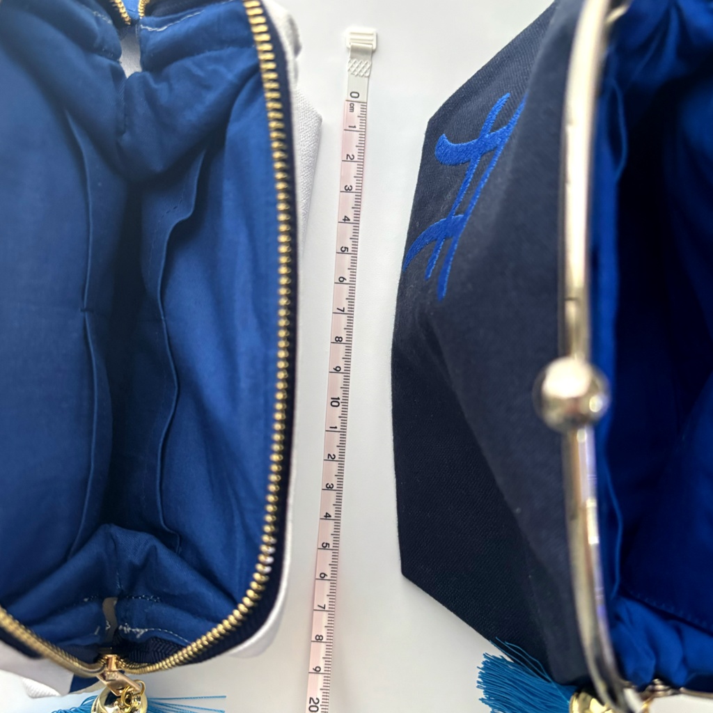 【刺繍入りポーチ】つきみつAoオリジナル