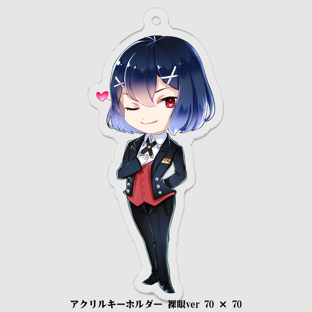 白風クロウ SDキャラ アクリルキーホルダー