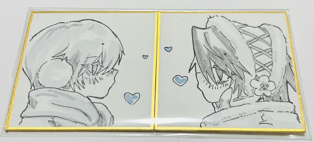 冬の装い ミニ色紙