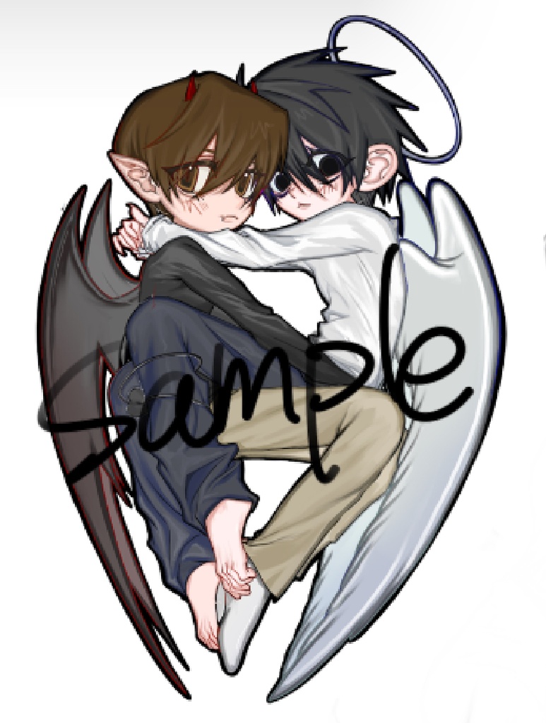 月L あくてん アクリルキーホルダー