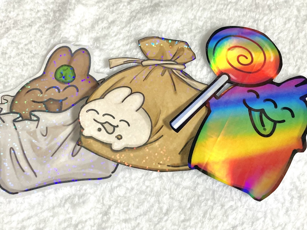 デカ☆キラ 三ツ目うさぎステッカー