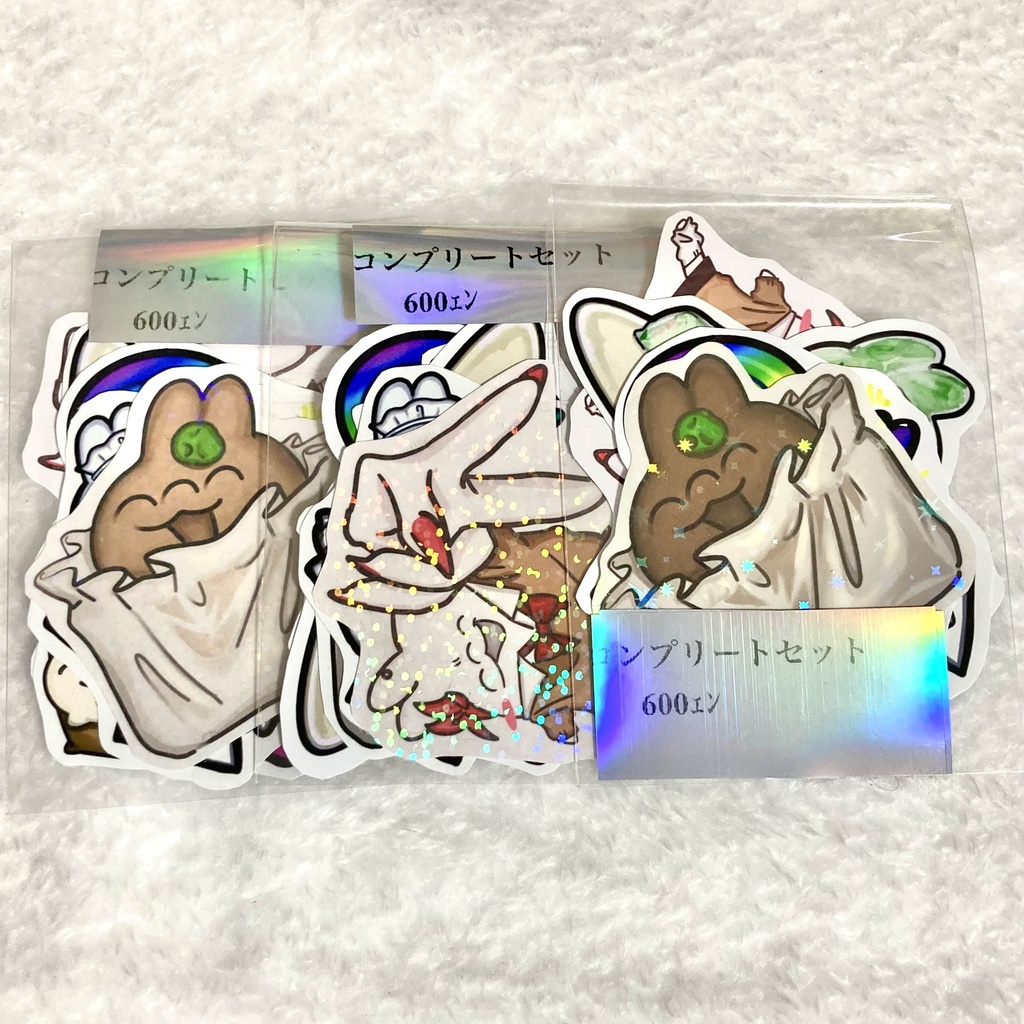 三ﾂ目うさぎ ランダムステッカーコンプセット